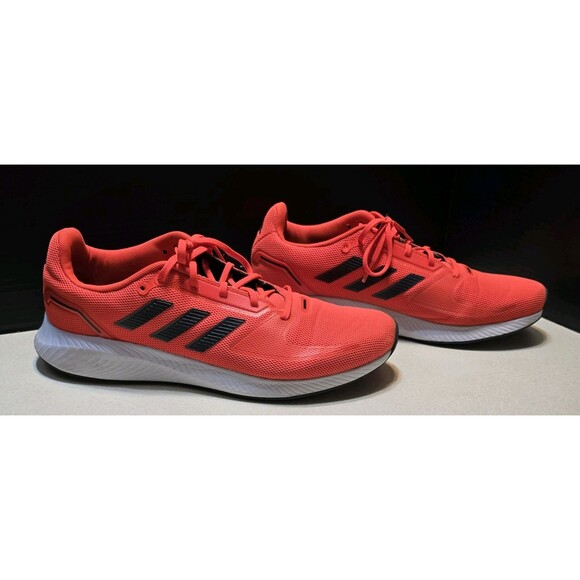 Adidas Run Falcon 2.0 Running Lace up Men's Shoes Size 11.5, 2021 Solar Red, NEW - Picture 3 of 16